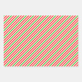 Weihnachtsleinen rot, weiß, grün gefärbt geschenkpapier set (Vorderseite 2)