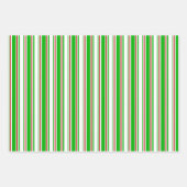 Weihnachtsleinen rot, weiß, grün gefärbt geschenkpapier set (Vorderseite)