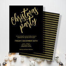 Weihnachtsleinen, schwarz und goldgelb, Party