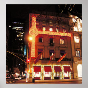 WeihnachtsLeinwand-Druck 2010 Cartier Speicher-NYC Poster