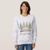 Weihnachtslektüre Christmas Book Lover Sweatshirt (Vorne ganz)