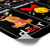 Weihnachtslektüre Lehrer Silbentypen Phonemisch Poster (Ecke)