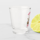 Weihnachtslektüre schnapsglas (Links)