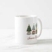 Weihnachtslektüre-Weihnachtsbecher Kaffeetasse (VorderseiteRechts)