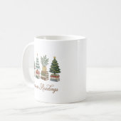 Weihnachtslektüre-Weihnachtsbecher Kaffeetasse (Vorderseite Links)