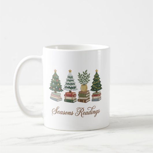 Weihnachtslektüre-Weihnachtsbecher Kaffeetasse (Links)