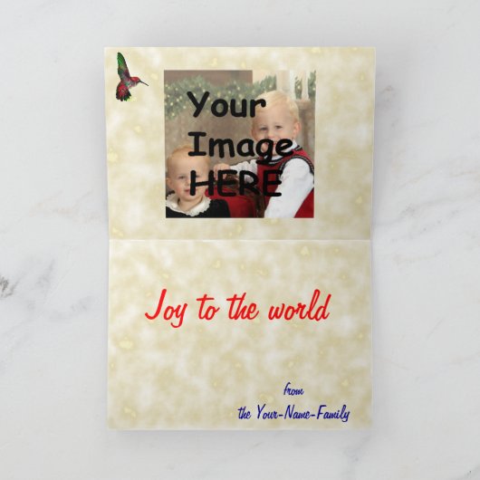 Weihnachtslemmer Feiertagskarte (Innenseite)