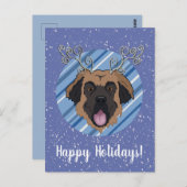 Weihnachtsleonberger Postkarte (Vorne/Hinten)