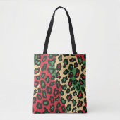 Weihnachtsleopard Tote Bag Tasche (Vorderseite)