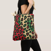 Weihnachtsleopard Tote Bag Tasche (Von Nahem)
