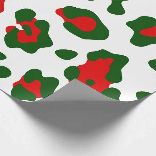 Weihnachtsleoparddruck Geschenkpapier (Ecke)