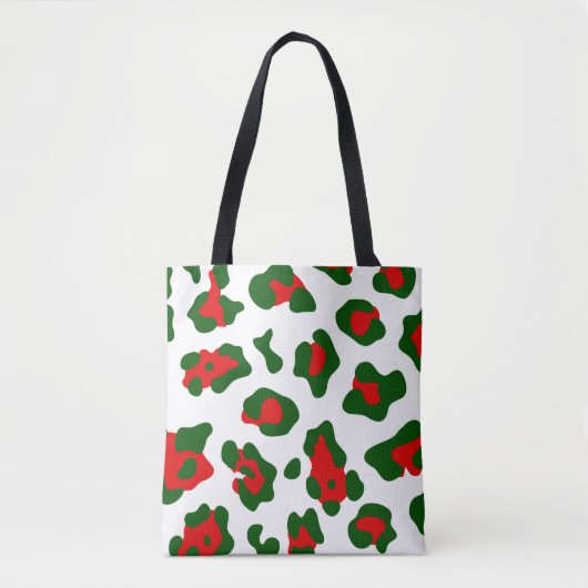 Weihnachtsleoparddruck Tasche (Vorderseite)