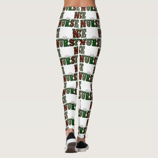 Weihnachtsleoparden Leggings (Rückseite)