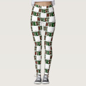 Weihnachtsleoparden Leggings (Vorderseite)