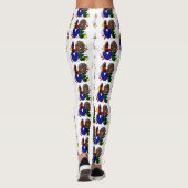 Weihnachtsleoparden-Liebe Leggings (Rückseite)