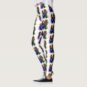 Weihnachtsleoparden-Liebe Leggings (Links)