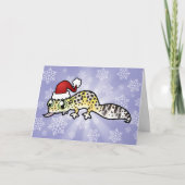 WeihnachtsleopardGecko Feiertagskarte (Vorderseite)