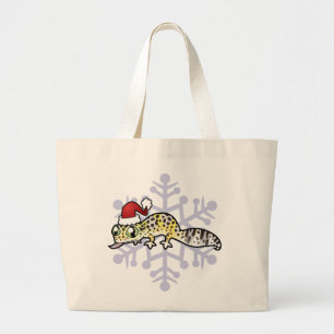WeihnachtsleopardGecko Jumbo Stoffbeutel