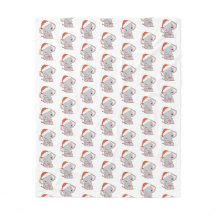Weihnachtslephant Fleece Blanket