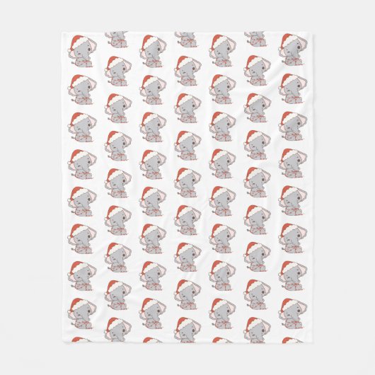 Weihnachtslephant Fleece Blanket (Vorderseite)