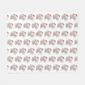 Weihnachtslephant Fleece Blanket (Vorderseite (Horizontal))