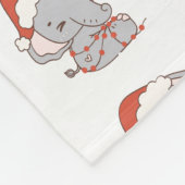 Weihnachtslephant Fleece Blanket (Ecke)