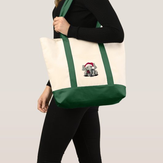 Weihnachtslephant Tote Bag Tragetasche (Vorderseite (Produkt))