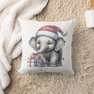 Weihnachtslephon mit Geschenken Kissen