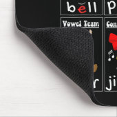 Weihnachtsleselehrer Silbentypen Phonemisch Mousepad (Ecke)