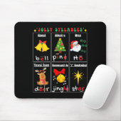 Weihnachtsleselehrer Silbentypen Phonemisch Mousepad (Mit Mouse)