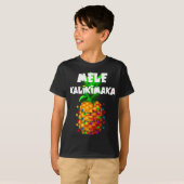 Weihnachtsleuchten Bäume Ananas Mele Kalikimaka Ha T-Shirt (Vorne ganz)