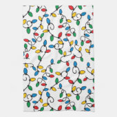 Weihnachtsleuchten - farbige Streichholz Geschirrtuch (Vertikal)