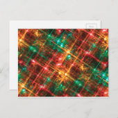 Weihnachtsleuchten Feiertagspostkarte (Vorne/Hinten)