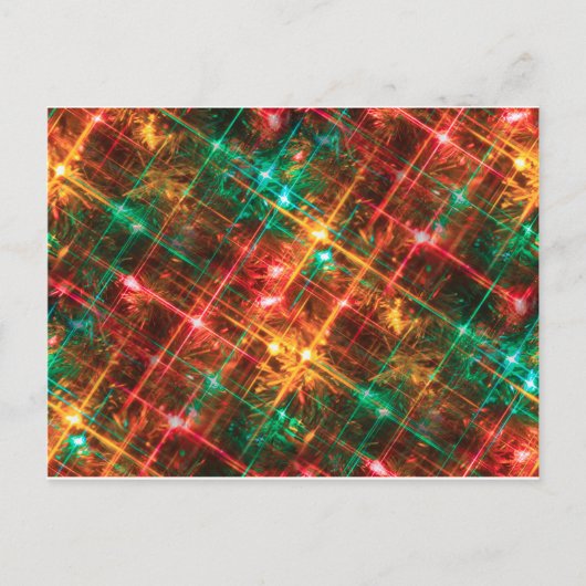 Weihnachtsleuchten Feiertagspostkarte (Vorderseite)