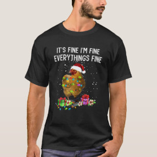 Weihnachtsleuchten für Hähnchen Ich bin gut alles  T-Shirt