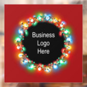 Weihnachtsleuchten für Weihnachtsfeiertage Fensteraufkleber (Blatt 2)