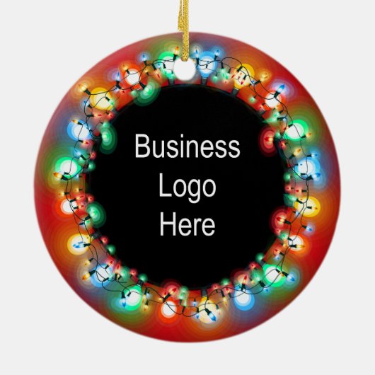 Weihnachtsleuchten für Weihnachtsfeiertage Keramik Ornament (Hinten)