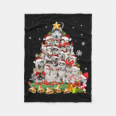 Weihnachtsleuchten | Hundexmas Fleecedecke (Vorderseite)