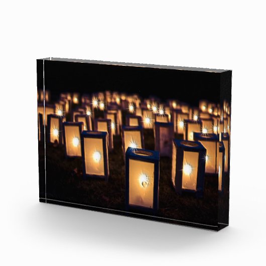 Weihnachtsleuchten in der Nacht Fotoblock (Rechts)