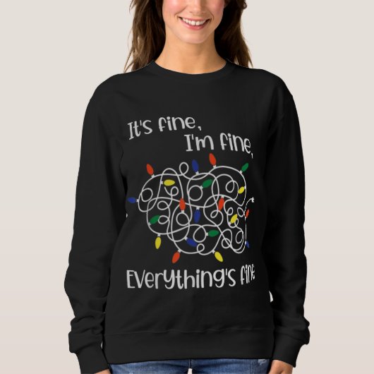 Weihnachtsleuchten in Ketten...................... Sweatshirt (Vorderseite)