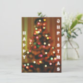 Weihnachtsleuchten-Karte (Stehend Vorderseite)
