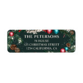 Weihnachtsleuchten Kiefernäste schneegrün festlich (Vorne)