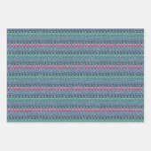 Weihnachtsleuchten Rot-Nacht-Schnee Geschenkpapier Set (Vorderseite)