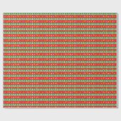 Weihnachtsleuchten und Bäume Geschenkpapier (Flach)