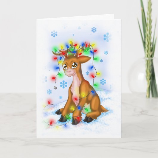 Weihnachtsleuchter Feiertagskarte (Vorderseite)