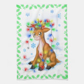 Weihnachtsleuchter Küchentuch (Vertikal)