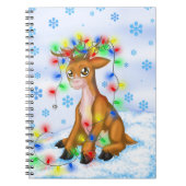 Weihnachtsleuchter Notizblock (Vorderseite)