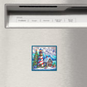 WeihnachtsLeuchtturm Nautical Personalisiert Magnet (In Situ (Geschirrspüler))