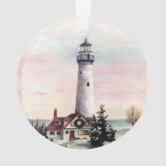 Weihnachtsleuchtturm Ornament (Rückseite)