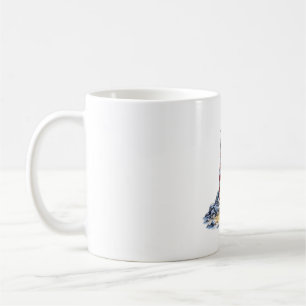 Weihnachtsleuchtturm Schnee Nacht Kaffeetasse